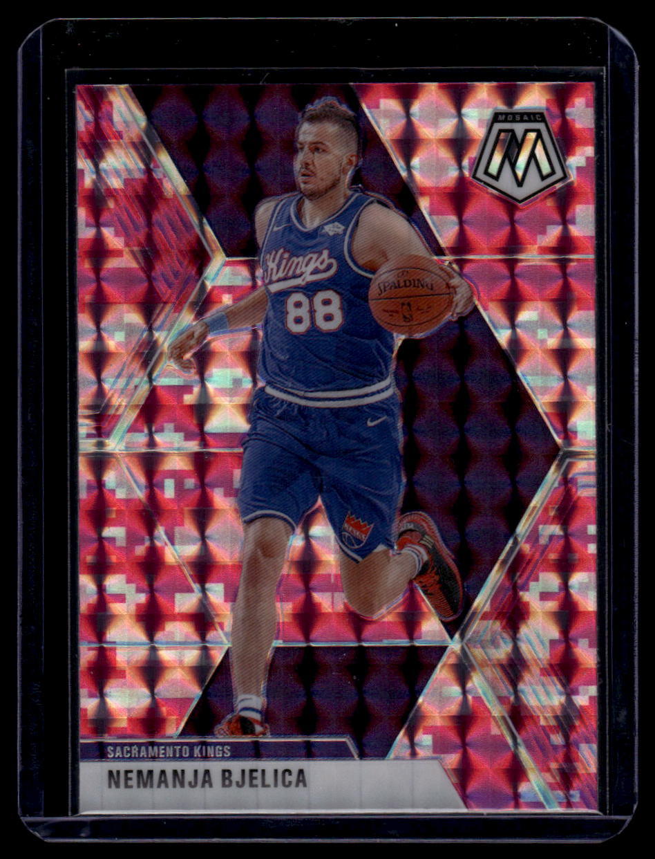 2019-20 Panini Mosaic #50 Nemanja Bjelica Camo Pink