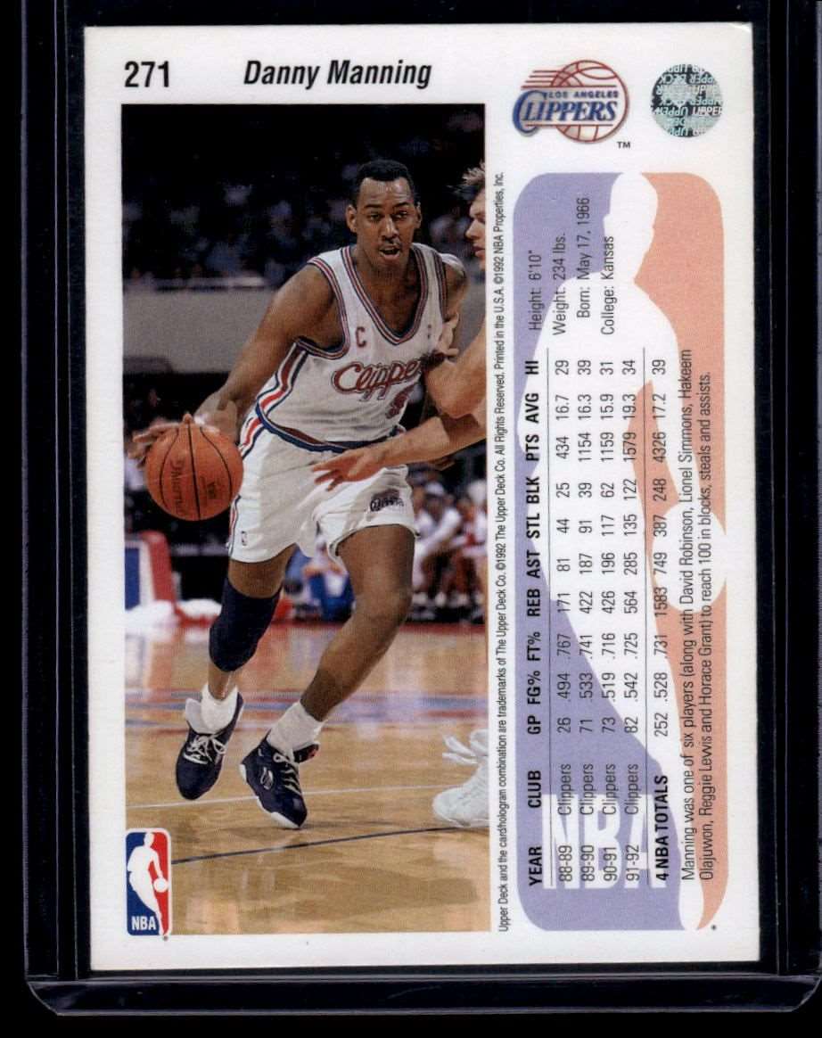 1992-93 Upper Deck #271 Danny Manning